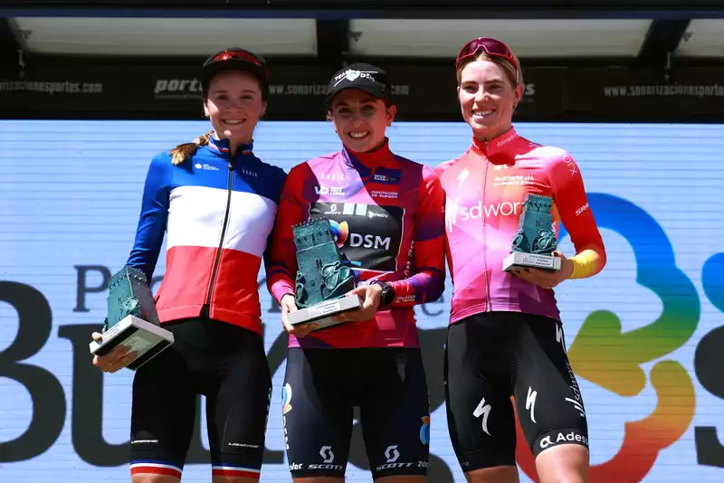 Juliette Labos wins the Vuelta a Burgos Feminas.