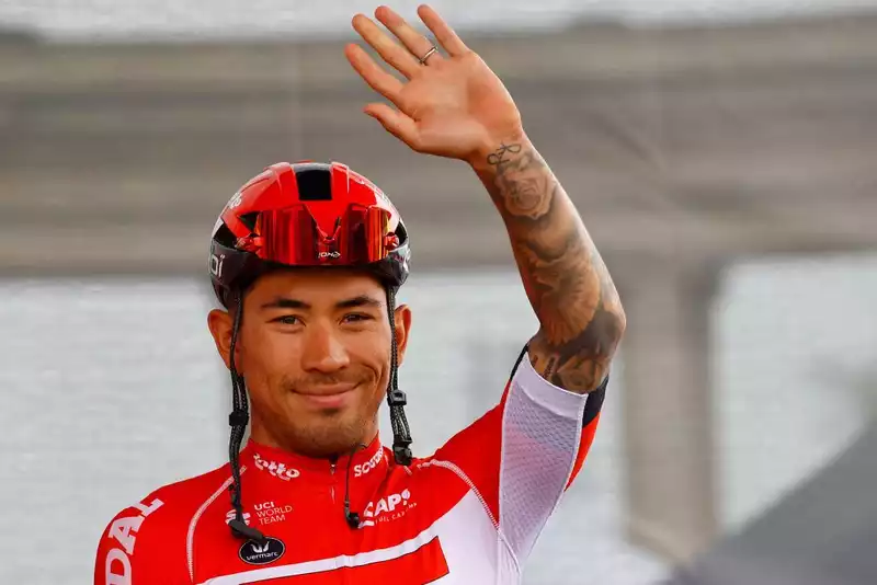 Caleb Yuan leaves the 2022 Giro d'Italia empty-handed.