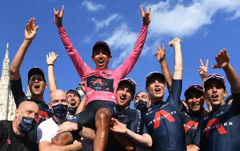 Egan Bernal Makes a Comeback in Out of the Saddle Climbing