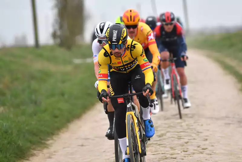 Roglic tops times at Tour de France cobblestone test in Denain