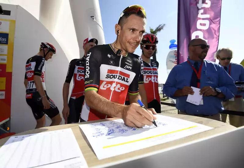 Philippe Gilbert fined for outdoor training during a coronavirus blockade in Monaco.