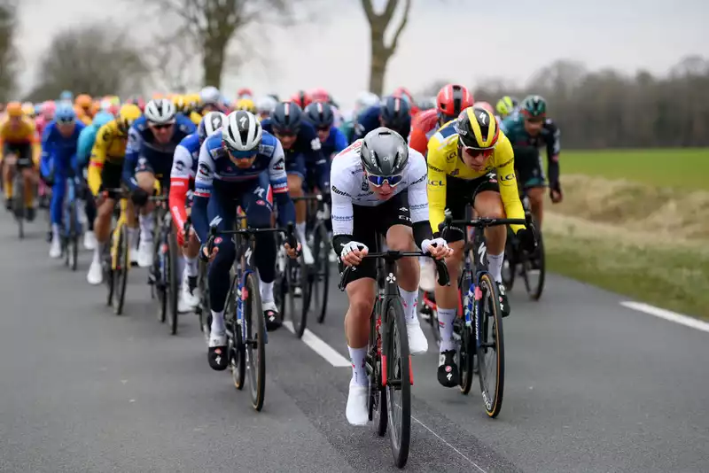 Van Hooydonk pleads his case after contact with Matthews in Paris-Nice.