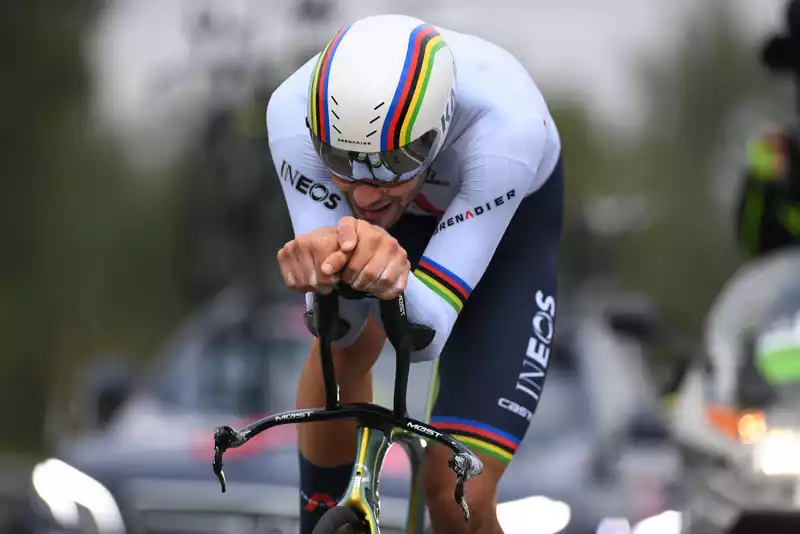 Filippo Ganna Extends Success in Time Trial, Misses Cobbled Classics