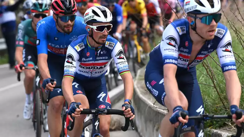 Julien Alaphilippe competed in Liège - Bastogne - Liège.