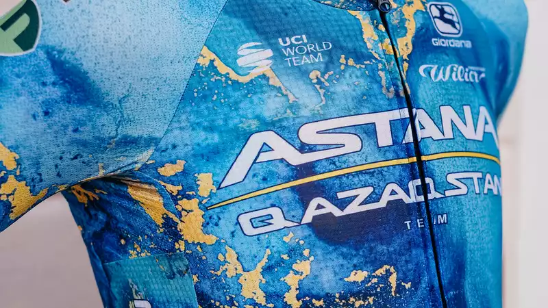 Astana Kazakstan Unveils "Ore Vein" Kit for Tour de France