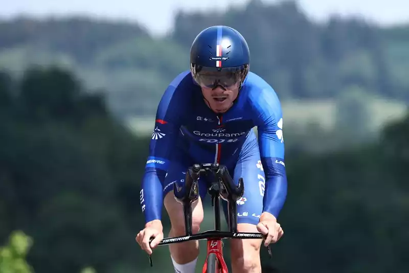 French Tour Hope, Gaudoux, in poor form at Dauphiné TT, insists team is "not worried".