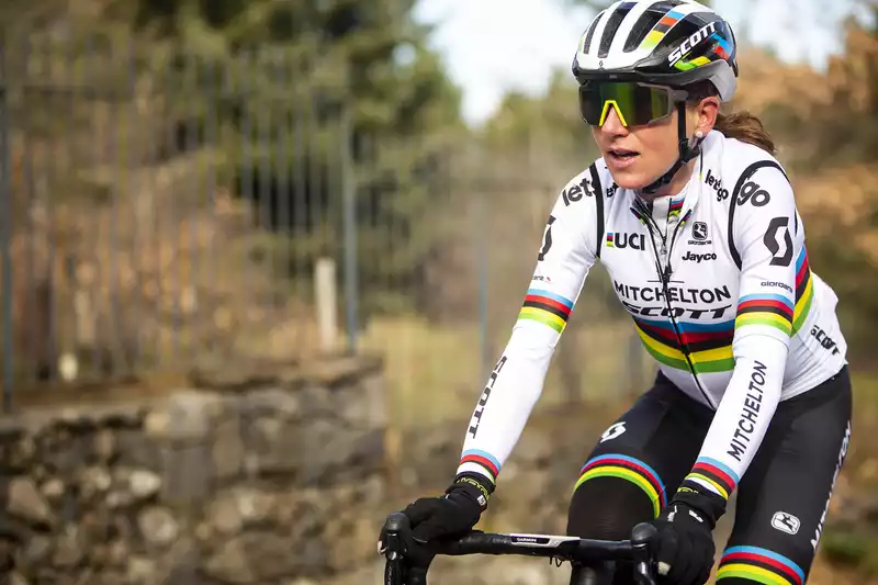 Annemiek van Fruten Attends Mitchelton Scott Men's Team Training Camp - Video