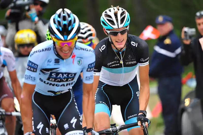 Alberto Contador and Andy Schleck face off in China - Video