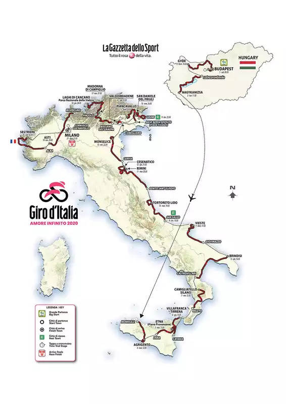 Giro d'Italia 2020 Route Revealed