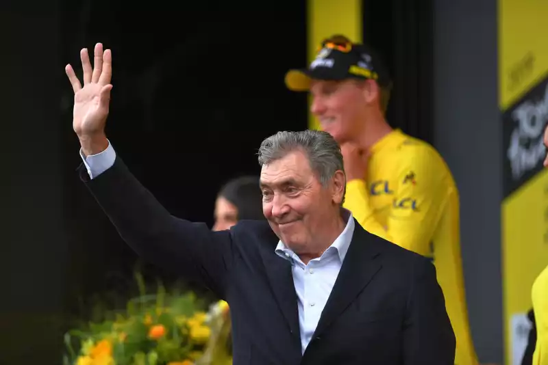 Eddy Merckx hospitalized for several days to undergo a series of tests.