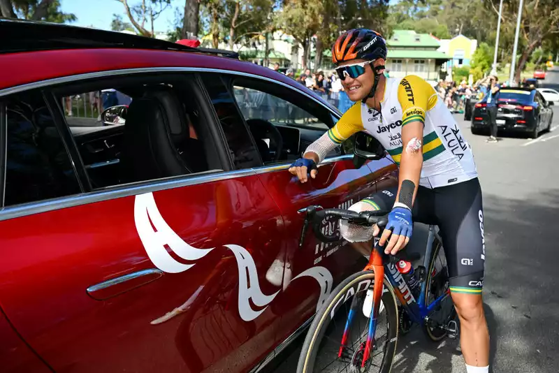 Clothing the Wound, Shouting in the Shower" Plapp tries to recover from a crash at Tour Down Under